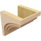 Ekena Millwork 12"W x 12"D x 12"H Wide Rockford Rough Cedar Woodgrain TimberThane Corbel, Primed Tan CORUR12X12X12ROCRCPR - alternate 4